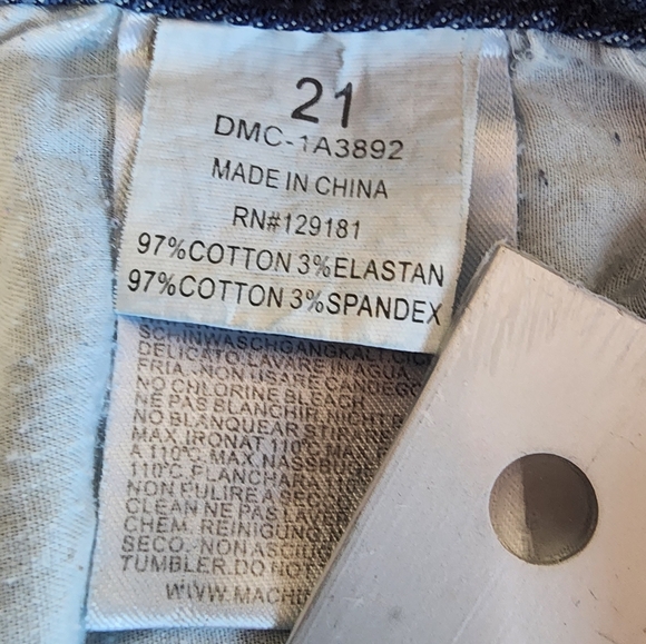 Machine Pour Neuf Mode Jeans Blue Wash Distressed Womens Sz 36 - Picture 16 of 16